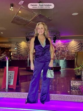 Jason Wu Purple Satin 3-Piece Set | Size 6 | Elegant Evening Outfit | Luxury Res